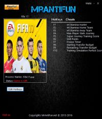 FIFA 17 — трейнер для версии от 19.03.2017 (+10) MrAntiFun