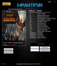 Total War: Warhammer — трейнер для версии 1.6.0 (b 13306) (+17) MrAntiFun