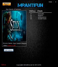 Styx: Shards of Darkness — трейнер для версии 1.0 (+4) MrAntiFun