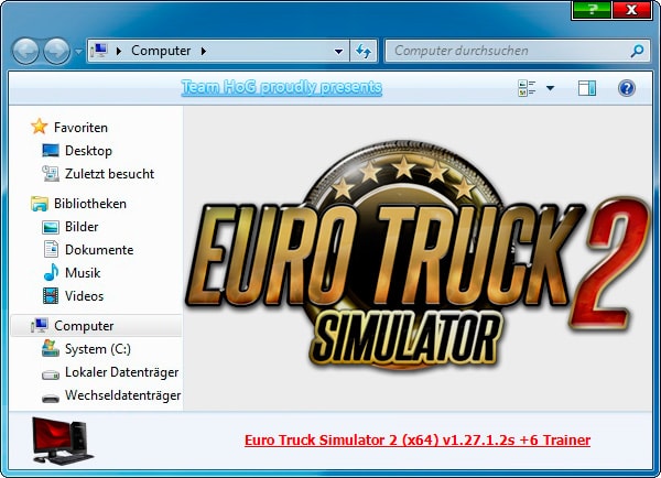 Euro Truck Simulator 2 — трейнер для версии 1.27.1.2s (+6) iNvIcTUs oRCuS [64-bit]