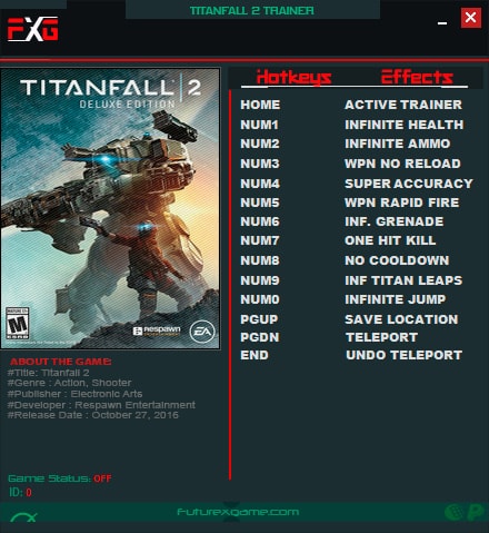 Titanfall 2 — трейнер для версии 2.0.6.1 (+11) FutureX