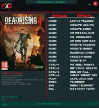 Dead Rising 4 — трейнер для версии u2 (+16) FutureX