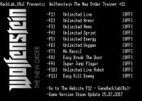 Wolfenstein: The New Order — трейнер для версии от 25.07.2017 (+11) LIRW