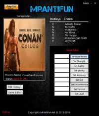 Conan Exiles — трейнер для версии u23 (+15) MrAntiFun [Ранний доступ]