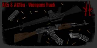 AKs and AR15s Weapons Pack