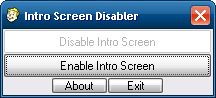 Intro Screen Disabler