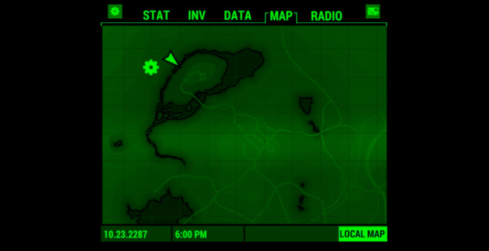 Карта мира Fallout 4 займёт 11 минут при её пересечении
