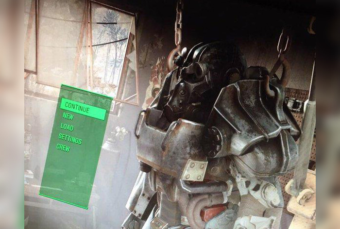 Слили фото главного меню Fallout 4