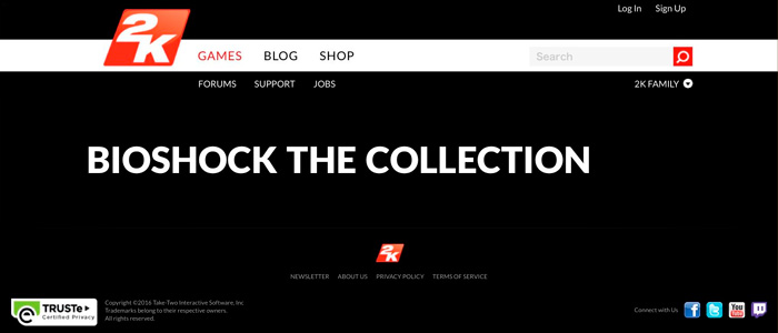 BioShock: The Collection заметили на сайте 2K Games