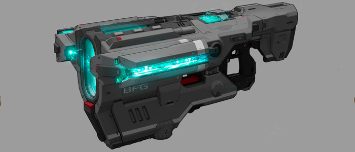 Создание реальной модели оружия BFG из DOOM