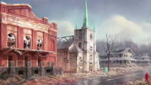 Городская церквушка — Арты Fallout 4