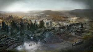 Вид на разрушенный город — Арты Fallout 4