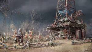 Протектрон на защите лачуги — Арты Fallout 4
