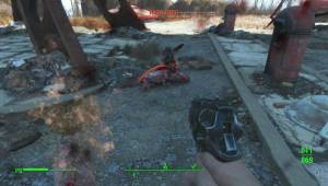 Бой Псины с кротокрысом — Слитые скриншоты Fallout 4