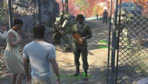 Выяснение обстоятельств с военным — Слитые скриншоты Fallout 4