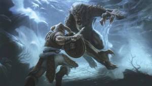 Сражение с морозным троллем — Арты The Elder Scrolls V: Skyrim