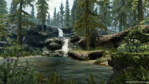 Водопад и елочки — Скриншоты The Elder Scrolls V: Skyrim