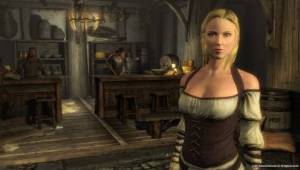 Милая девушка на фоне бара — Скриншоты The Elder Scrolls V: Skyrim