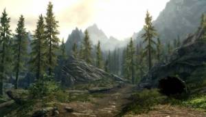 Дорога в горном лесу — Скриншоты The Elder Scrolls V: Skyrim