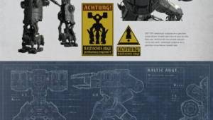 Схема боевого робота — Арты Wolfenstein: The New Order