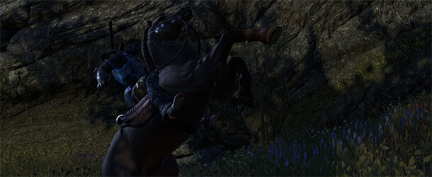 Вот на такой лошадке нам дадут покататься в The Elder Scrolls Online